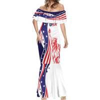 Fourth Of July USA Mermaid Dress American Dream - Statue Of Liberty