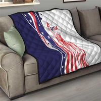 Fourth Of July USA Quilt American Dream - Statue Of Liberty