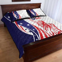 Fourth Of July USA Quilt Bed Set American Dream - Statue Of Liberty