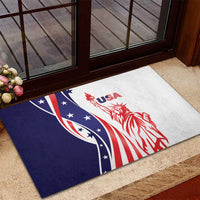 Fourth Of July USA Rubber Doormat American Dream - Statue Of Liberty