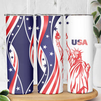 Fourth Of July USA Skinny Tumbler American Dream - Statue Of Liberty