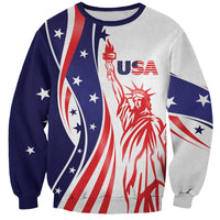 Fourth Of July USA Sweatshirt American Dream - Statue Of Liberty
