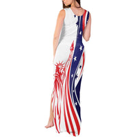 Fourth Of July USA Tank Maxi Dress American Dream - Statue Of Liberty