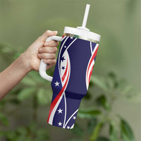 Fourth Of July USA Tumbler With Handle American Dream - Statue Of Liberty