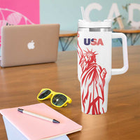 Fourth Of July USA Tumbler With Handle American Dream - Statue Of Liberty