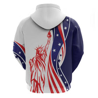 Fourth Of July USA Zip Hoodie American Dream - Statue Of Liberty