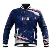 Personalized Fourth Of July USA Baseball Jacket The Stars and Eagle