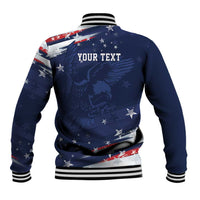 Personalized Fourth Of July USA Baseball Jacket The Stars and Eagle
