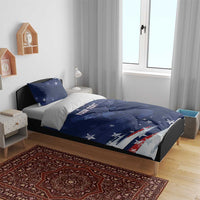 Personalized Fourth Of July USA Bedding Set The Stars and Eagle