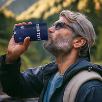 Personalized Fourth Of July USA 4 in 1 Can Cooler Tumbler The Stars and Eagle