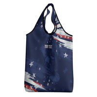 Personalized Fourth Of July USA Grocery Bag The Stars and Eagle