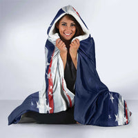 Personalized Fourth Of July USA Hooded Blanket The Stars and Eagle