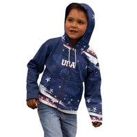 Personalized Fourth Of July USA Kid Hoodie The Stars and Eagle