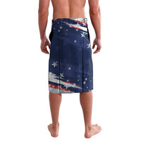 Personalized Fourth Of July USA Lavalava The Stars and Eagle