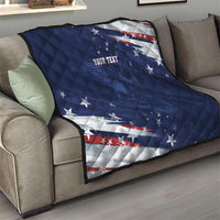Personalized Fourth Of July USA Quilt The Stars and Eagle
