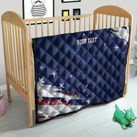 Personalized Fourth Of July USA Quilt The Stars and Eagle