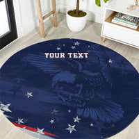 Personalized Fourth Of July USA Round Carpet The Stars and Eagle
