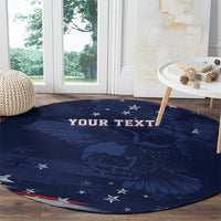 Personalized Fourth Of July USA Round Carpet The Stars and Eagle