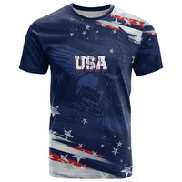 Personalized Fourth Of July USA T Shirt The Stars and Eagle