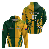Personalised Australia Mix South Africa Rugby Hoodie Wallabies And Springboks - Champions Special Ver - Wonder Print Shop