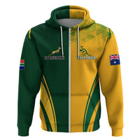Personalised Australia Mix South Africa Rugby Hoodie Wallabies And Springboks - Champions Special Ver - Wonder Print Shop