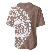 Polynesian Pride Baseball Jersey Polynesia Tribal - Tropical Brown LT7 - Wonder Print Shop