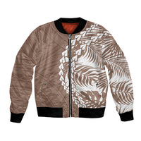 Polynesian Pride Bomber Jacket Polynesia Tribal - Tropical Brown LT7 - Wonder Print Shop