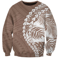 Polynesian Pride Sweatshirt Polynesia Tribal - Tropical Brown - Wonder Print Shop