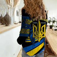 Ukraine Women Casual Shirt Independence Slava Ukraini "Battle Angel" - Wonder Print Shop