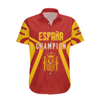 Personalised Spain Football Hawaiian Shirt World Cup Campeona 2023 La Roja - Wonder Print Shop