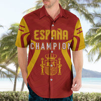 Personalised Spain Football Hawaiian Shirt World Cup Campeona 2023 La Roja - Wonder Print Shop