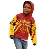 Personalised Spain Football Kid Hoodie World Cup Campeona 2023 La Roja - Wonder Print Shop