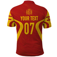 Personalised Spain Football Polo Shirt World Cup Campeona 2023 La Roja - Wonder Print Shop