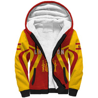 Personalised Spain Football Sherpa Hoodie World Cup Campeona 2023 La Roja - Wonder Print Shop