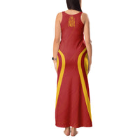 Personalised Spain Football Tank Maxi Dress World Cup Campeona 2023 La Roja - Wonder Print Shop