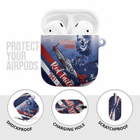 Tuskegee Airmen Red Tails AirPods Case Straighten Up and Fly Right - Blue White - Wonder Print Shop