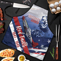 Tuskegee Airmen Red Tails Apron Straighten Up and Fly Right - Blue White - Wonder Print Shop