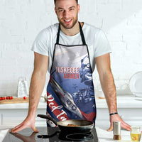 Tuskegee Airmen Red Tails Apron Straighten Up and Fly Right - Blue White - Wonder Print Shop