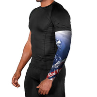 Tuskegee Airmen Red Tails Arm Sleeves Straighten Up and Fly Right - Blue White - Wonder Print Shop