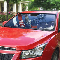 Tuskegee Airmen Red Tails Auto Sun Shade Straighten Up and Fly Right - Blue White - Wonder Print Shop