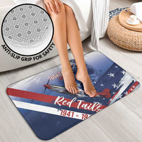 Tuskegee Airmen Red Tails Bathroom Set Straighten Up and Fly Right - Blue White - Wonder Print Shop