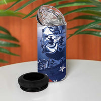 Tuskegee Airmen Red Tails 4 in 1 Can Cooler Tumbler Straighten Up and Fly Right - Blue White - Wonder Print Shop