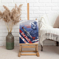 Tuskegee Airmen Red Tails Canvas Wall Art Straighten Up and Fly Right - Blue White - Wonder Print Shop