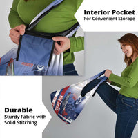 Tuskegee Airmen Red Tails Grocery Bag Straighten Up and Fly Right - Blue White - Wonder Print Shop