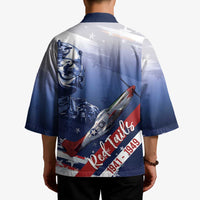 Tuskegee Airmen Red Tails Kimono Straighten Up and Fly Right - Blue White - Wonder Print Shop