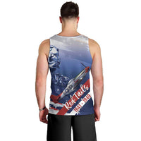 Tuskegee Airmen Red Tails Men Tank Top Straighten Up and Fly Right - Blue White - Wonder Print Shop