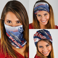 Tuskegee Airmen Red Tails Neck Gaiter Straighten Up and Fly Right - Blue White - Wonder Print Shop