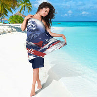 Tuskegee Airmen Red Tails Sarong Straighten Up and Fly Right - Blue White - Wonder Print Shop