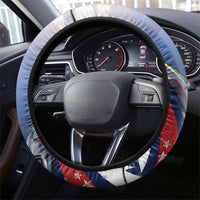 Tuskegee Airmen Red Tails Steering Wheel Cover Straighten Up and Fly Right - Blue White - Wonder Print Shop
