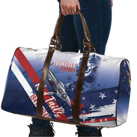 Tuskegee Airmen Red Tails Travel Bag Straighten Up and Fly Right - Blue White - Wonder Print Shop